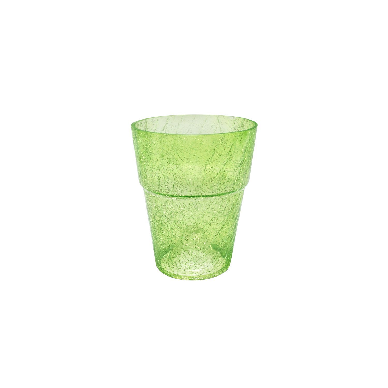 Polnix Cache Pot céramique Serie Orchid de Transparent Vert diametre 13