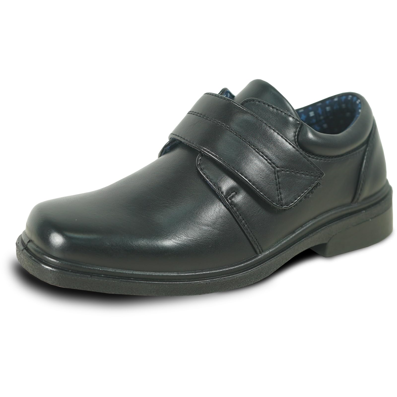 bravo! Boy Classic Slip-on Loafer and Lace-up Oxford William Kid Dress Shoe School Uniform with Removable Insole and Square Toe Black Brown Black