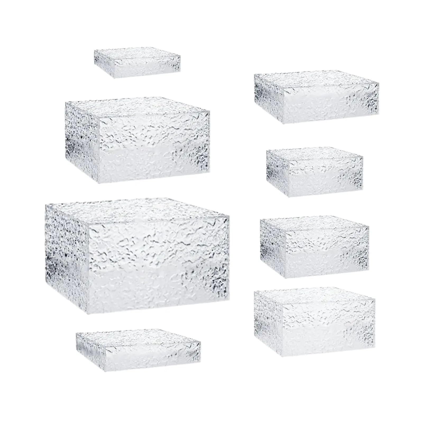 Soporte para bufé Caja expositora en forma de cubo 5 lados for mesa buffet, soportes apilables for alimentos, cosméticos, artículos colección, catering(3 piece set)