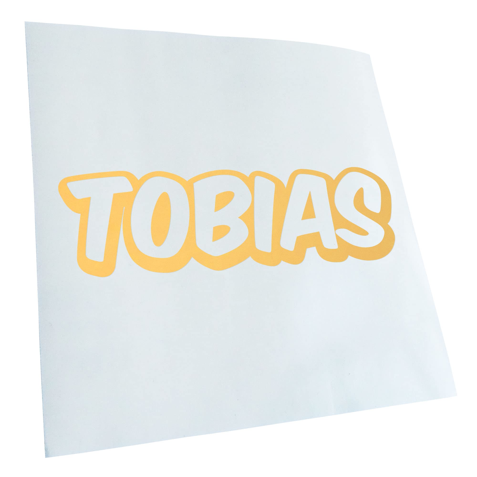 Kiwistar Tobias First Name Boys Sticker 25 Colours Neon Matt