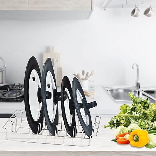 Miniatura 7 de Juego de 2 tapas universales de vidrio templado ventilado para sartén con tapa de silicona resistente al calor, apta para microondas, apta para