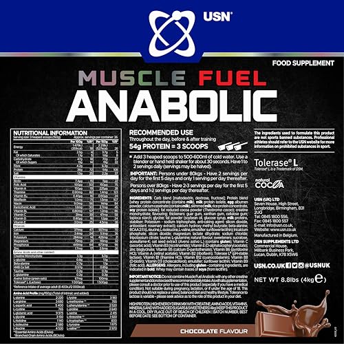 USN Muscle Fuel Anabolic (4000g) Chocolate - Afbeelding 3