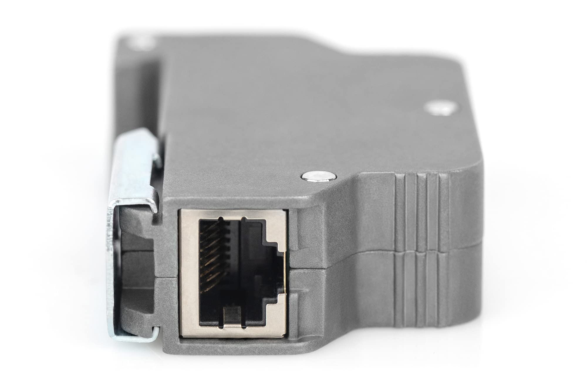DIGITUS Protezione contro le sovratensioni PoE - fino a 10 kV - 2x porta RJ45 - PoE++ - montaggio su guida DIN - classe di protezione IP40 - 10/100/1000Mbps