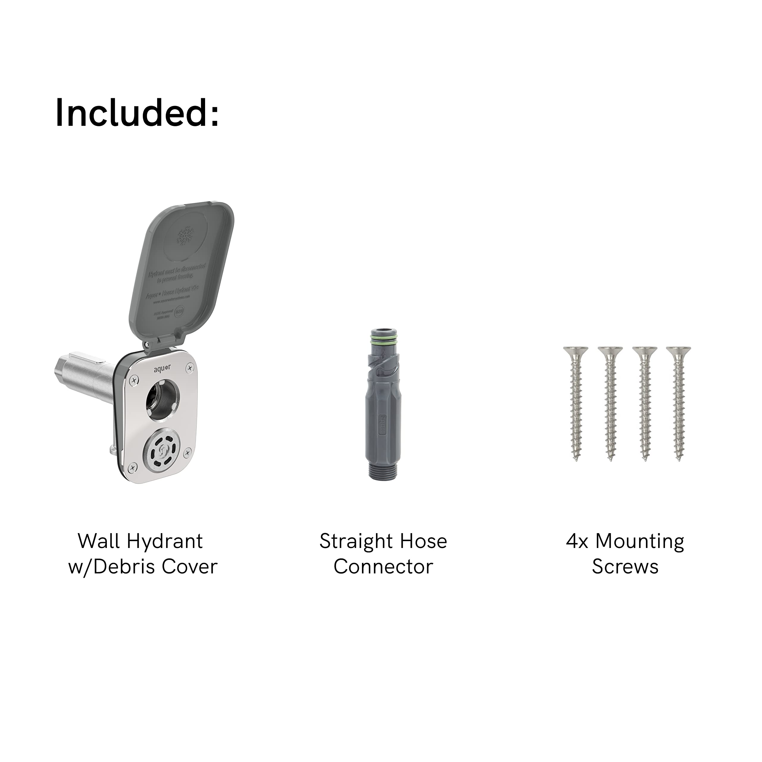 Aquor House Hydrant V2+ FrostFree Outdoor Faucet with QuickConnect