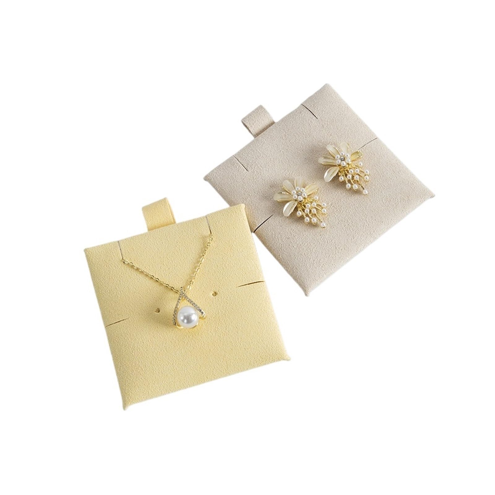 25 szt. 6 x 6 cm małe kolczyki i naszyjnik podkładka bransoletki wkładka karta biżuteria opakowanie ekspozycyjne pudełko etui ręcznie wykonane (białe)