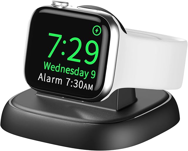 LVFAN Charger Stand for Apple Watch, Fast Charger Cable and Dock for iWatch, Portable Wireless Charger USB C Charging Dock for Apple Watch Series 8 7 6 5 4 3 2 SE Ultra (Black)