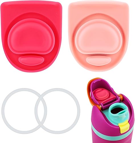 Miniatura 8 de PEUTIER 4pcs Bottle Seal Ring & Replacement Stopper for Owala FreeSip 24oz 32oz, BPA-Free Silicone O Ring Water Bottle Top Lid Replacement Parts for