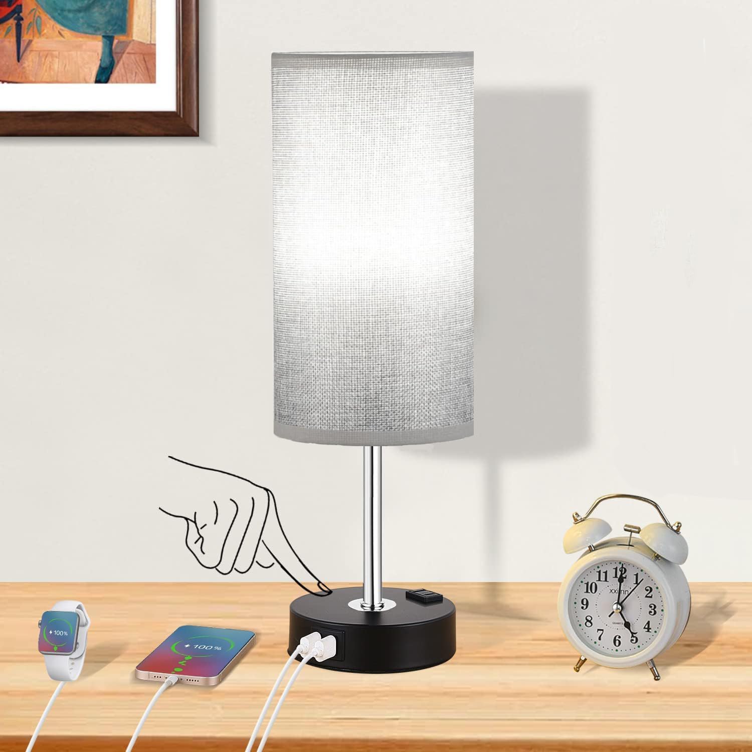 Lampe Bureau LED Sans Fil - 3 Luminosités, Pliable, 3600mAh | Pour Lecture Et Étude