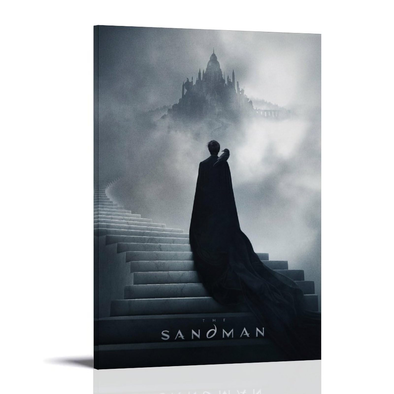 FHILTNMWC Póster de serie de televisión The Sandman Fantasy Drama minimalista vintage para dormitorio, lienzo, arte de pared, estético, decorativo, 60 x 90 cm, estilo marco