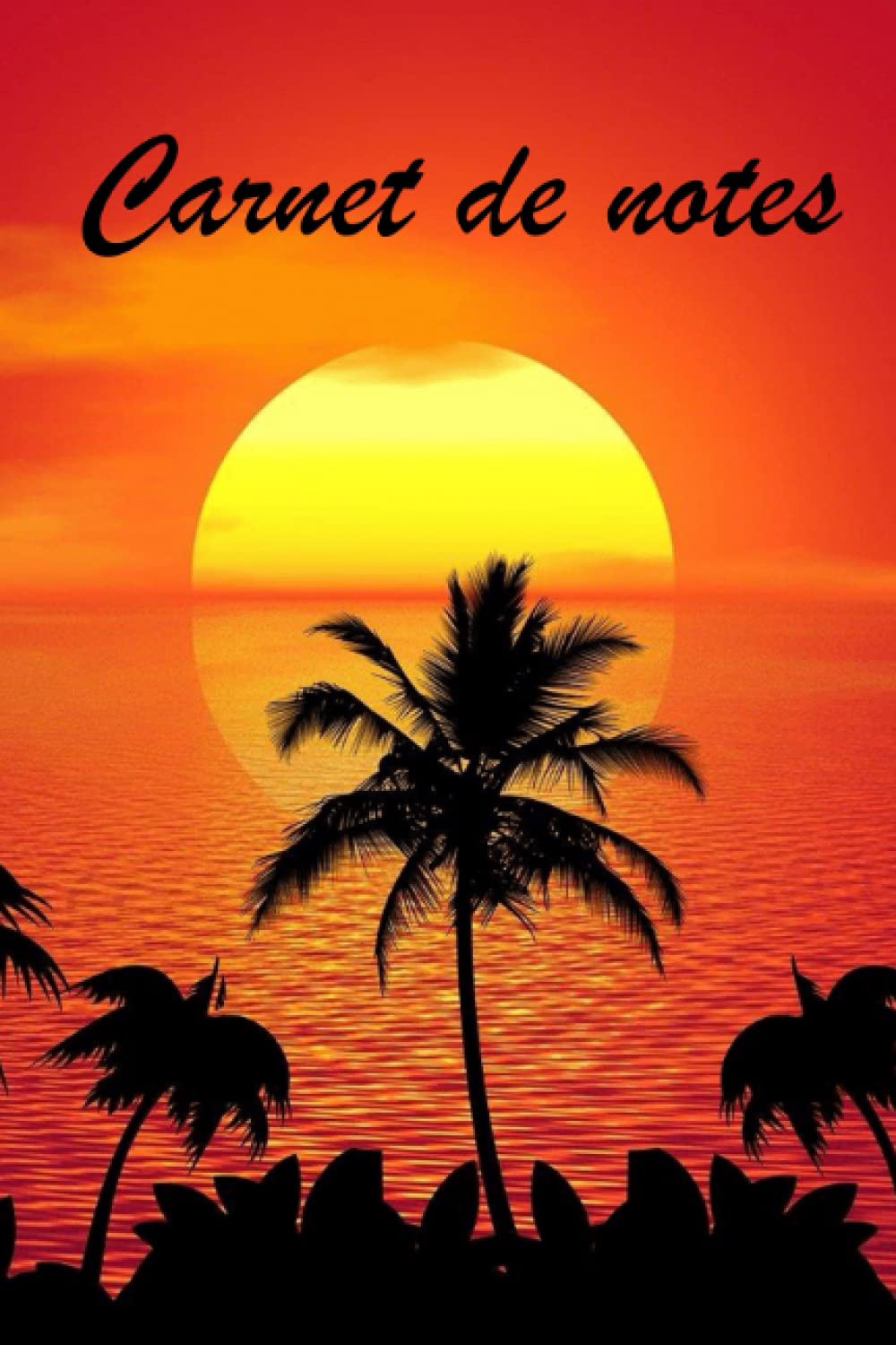 Carnet de notes palmier