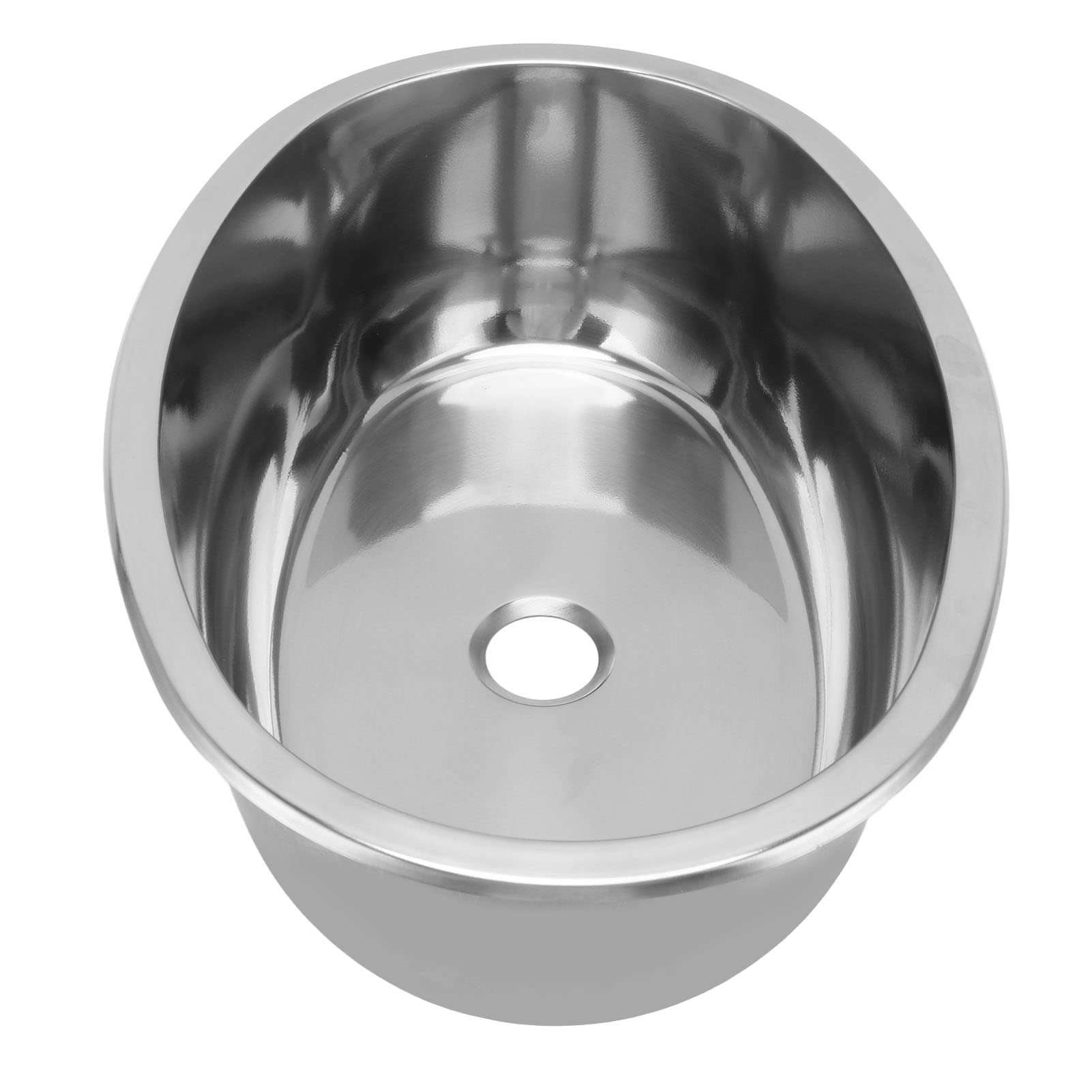 Lavello Marino, Lavabo a Mano di Grande capacità di Forma Ovale Antiruggine per Roulotte per Barche RV Yacht