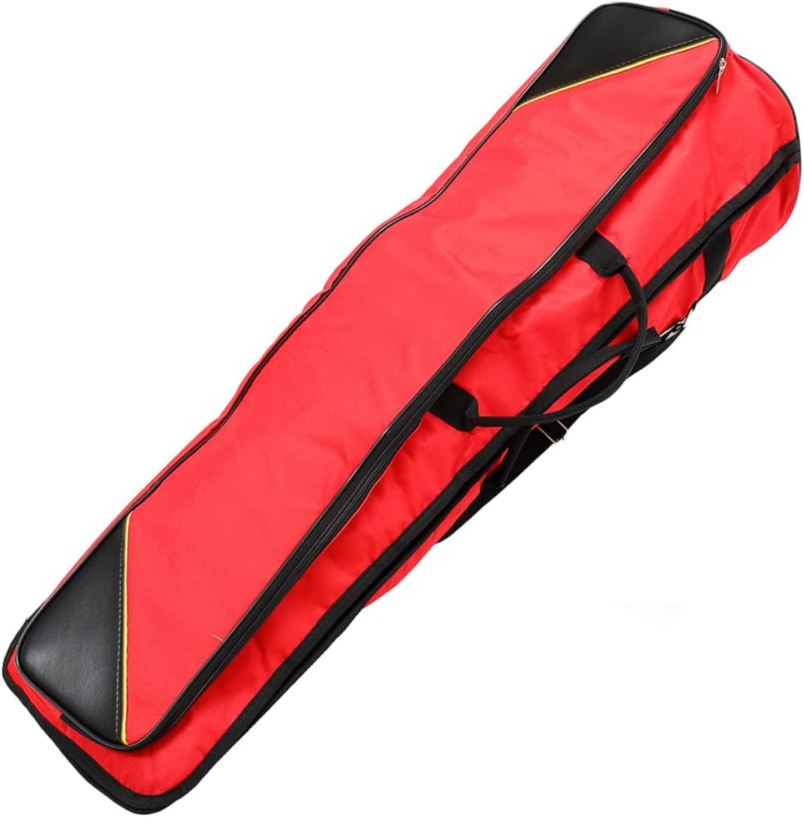 Thickened Waterproof Oxford Cloth Trombone Bag, Portable Tenor Trombone Storage Pouch with Red Exterior for Travel and Instrument Protection