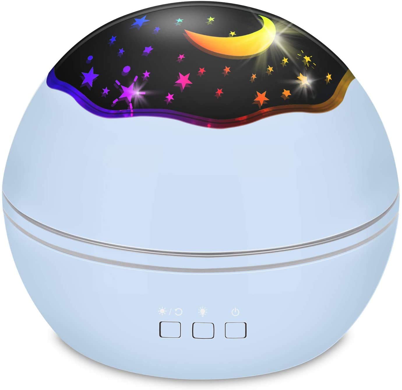 Star Night Light for Kids (Blue-Star)