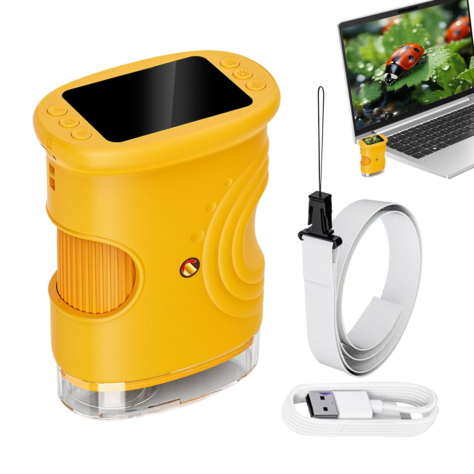 Microscopio para Niños Juguetes Educativos De Ciencia Recargables 1000X