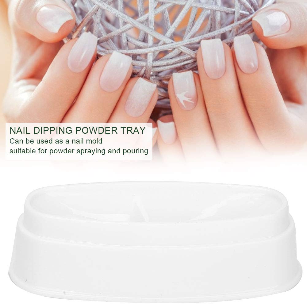 2 Stück Nail Dipping Powder Tray, tragbare Nail Dip Powder Hülle Nail Dip Container DIY Nail Art DIY Nail Art Tool für DIY Nail Art Design