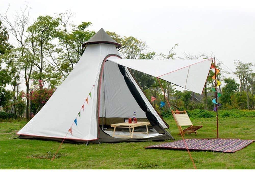 TentHome Tipi - Tienda de campaña para camping al aire libre, senderismo, caza, 380 cm, 380 cm, 12,5 pies, doble capa, para camping, al aire libre