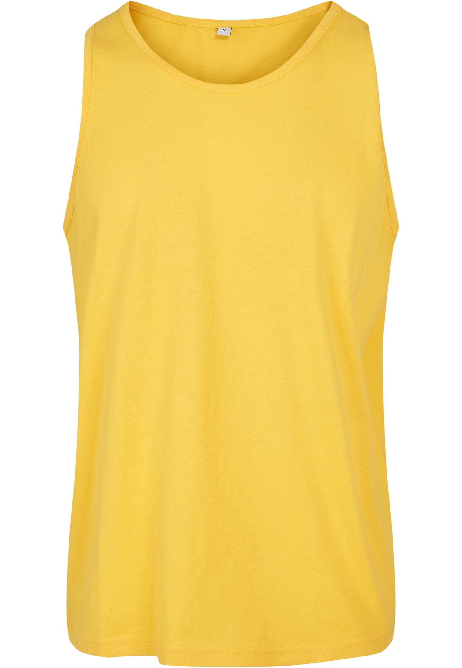 Build Your Brand Men's Basic Tank T-Shirt, Taxi Yellow, 3XL