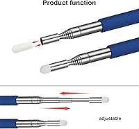 Vista 3 de Chinco 4 punteros retráctiles para profesor para enseñanza en el aula, puntero telescópico con cordones y 6 puntas de fieltro extra para profesores