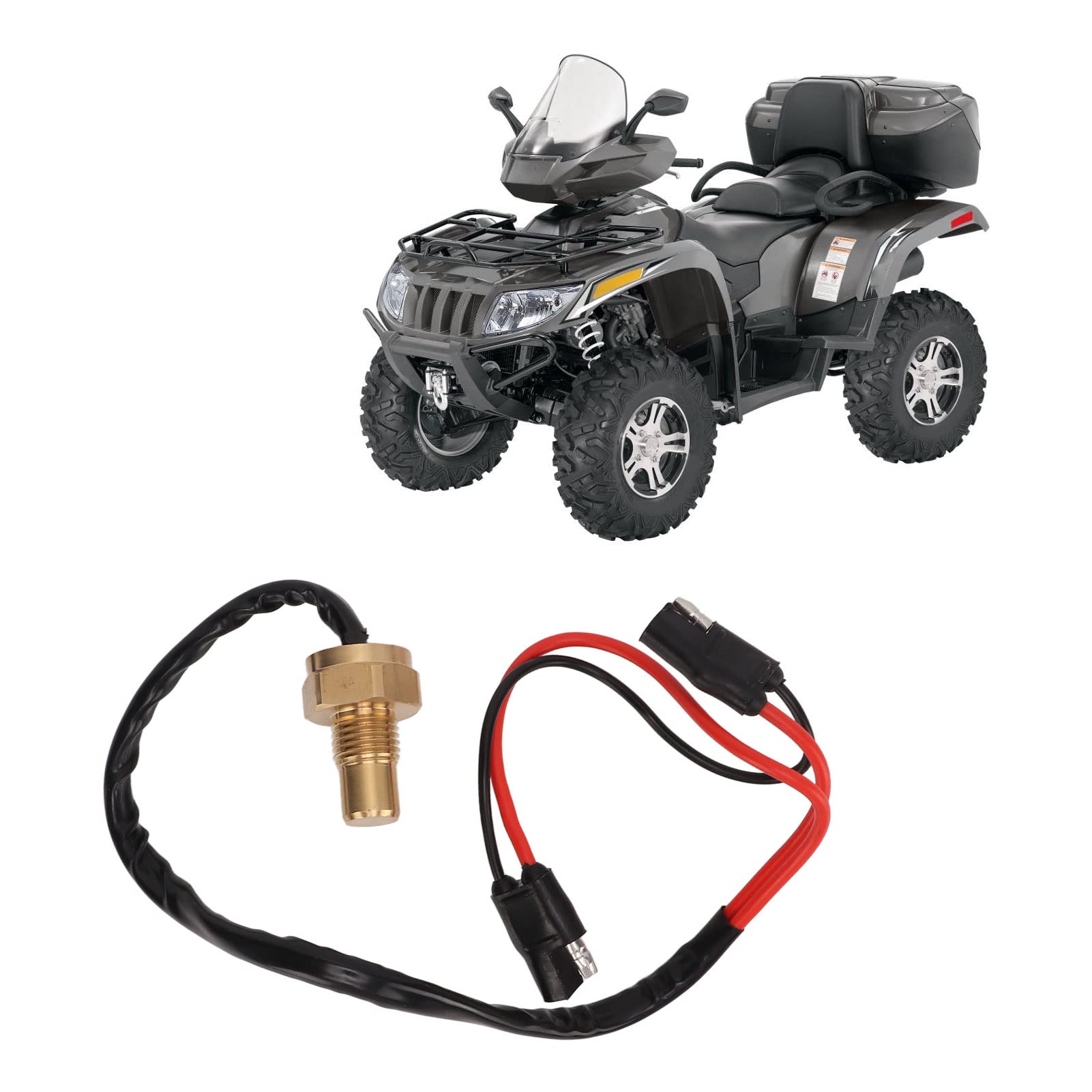Przełącznik Czujnika Termicznego Wentylatora ATV 0413-045 Mosiądz Aluminium O Wysokiej Wytrzymałości Zamiennik Dla Arctic Cat 500 650