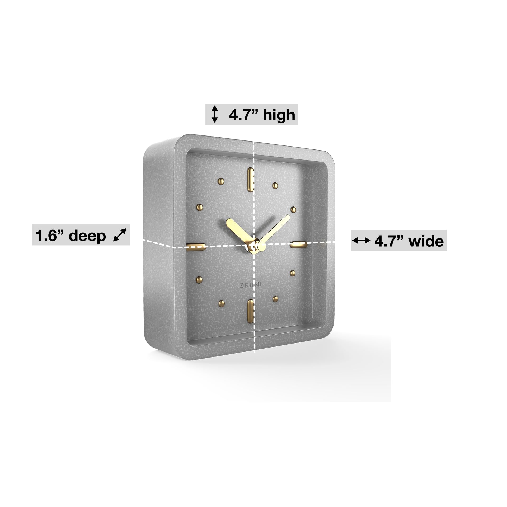 Amazon.com: Driini Modern Mid Century Desk & Shelf Clock (Gray and