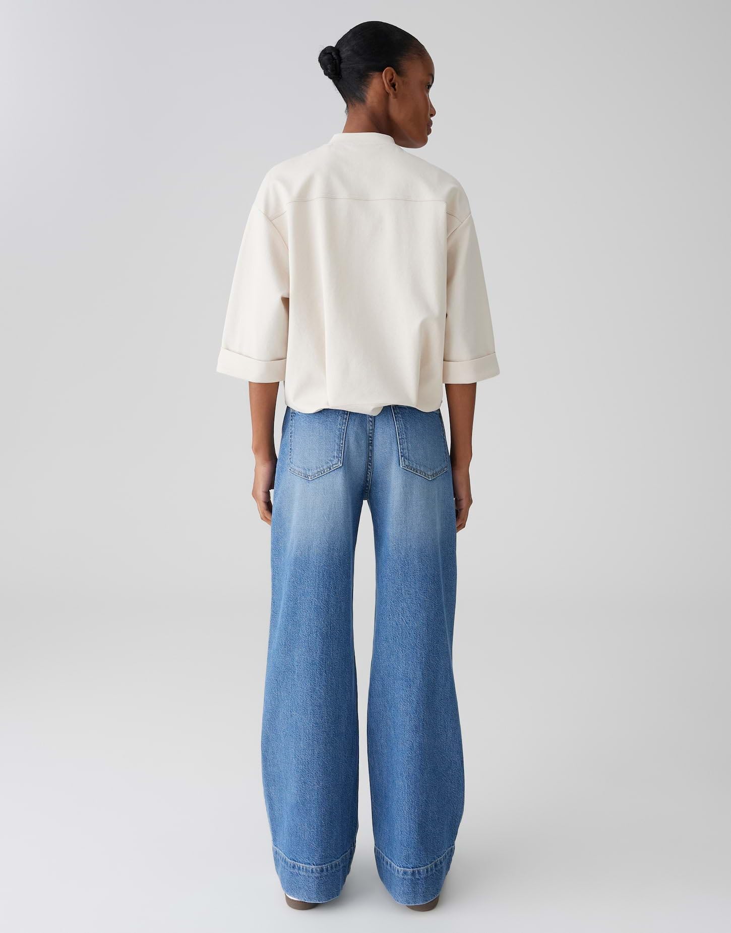 OPUS Damen Sweatshirt | Sweatjacke im Blouson Stil Loose Fit