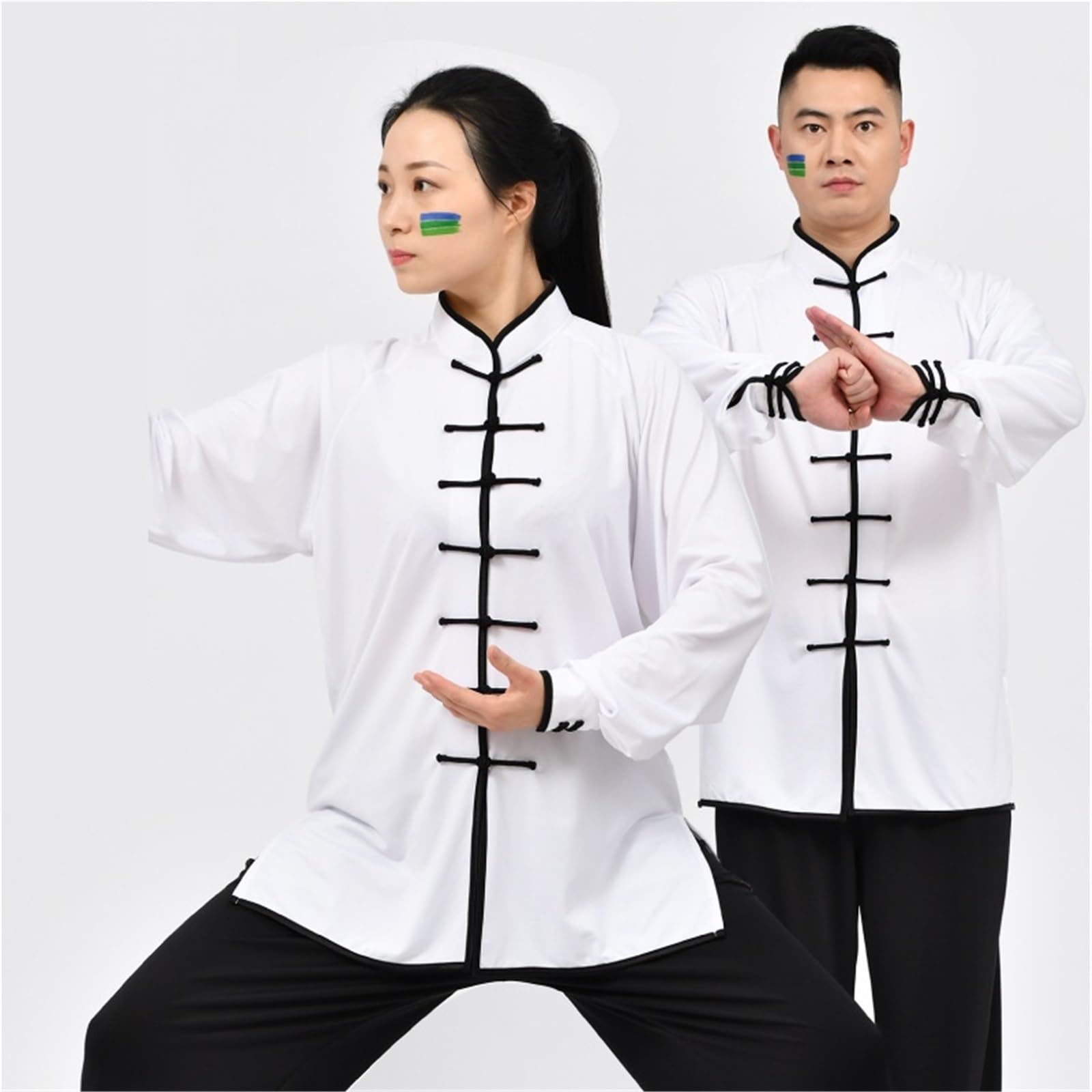 Traje Tradicional de Uniforme de Tai Chi Kung Fu, Ropa de Wushu, Traje de Ejercicio cómodo Unisex de Manga Larga/Corta Tai Chi Traje(Red Long 2,XL)
