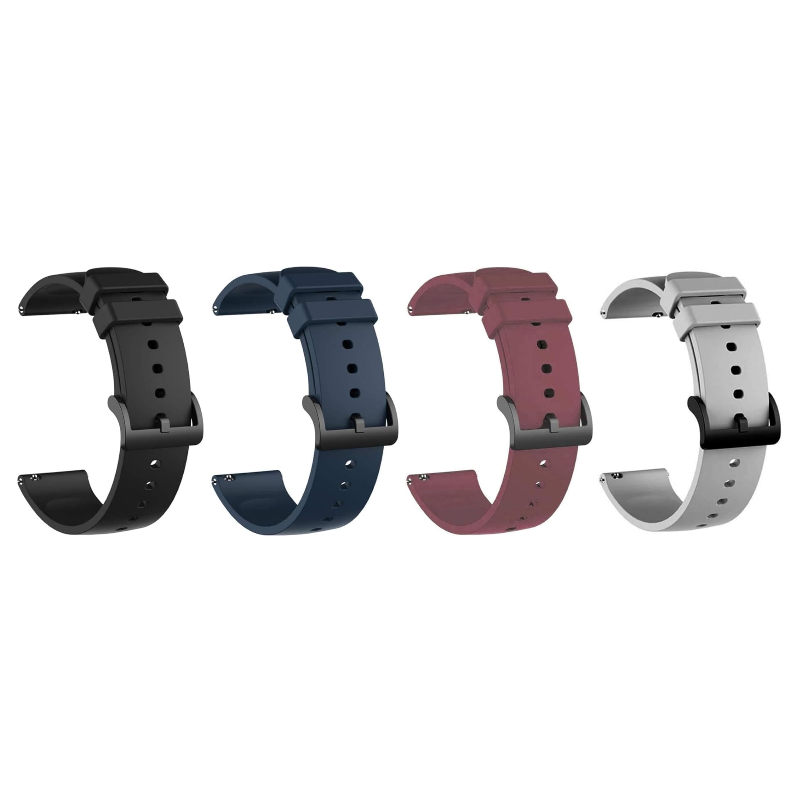 LORENZ Silicone 22MM Replacement Watch Strap With Buckle Lock Compatible with Boat Xtend, Boat Xtend Pro, Noise & all other Watches (Black,Blue,Grey,Maroon) (B0CYPSWZCQ) Amazon Price History, Amazon Price Tracker