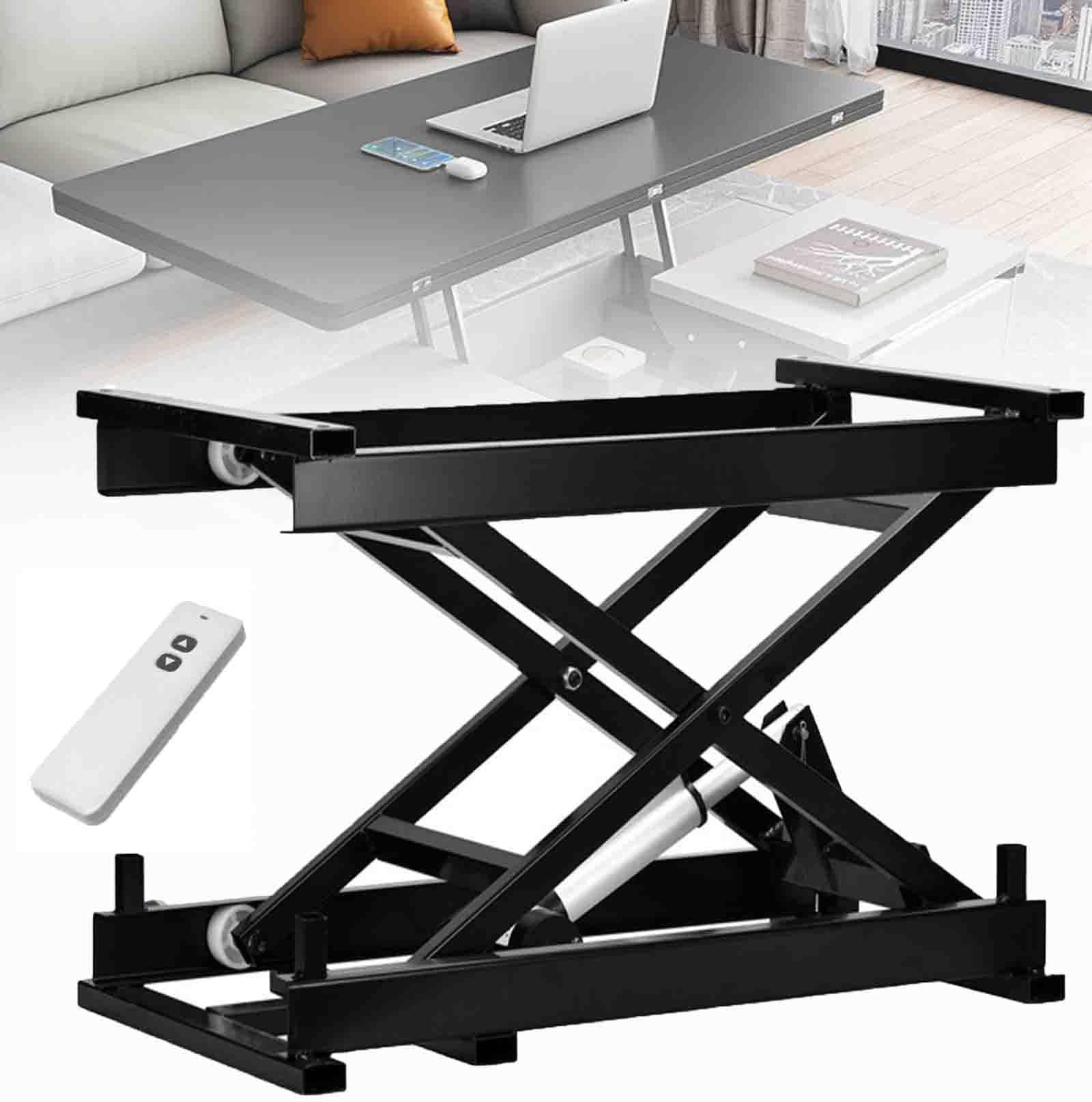 Elektryczny stół nożycowy – obciążenie 158,8 kg, regulowana składana platforma do siedzenia i stania, 400 x 320 x 310 mm, obsługa przewodowa