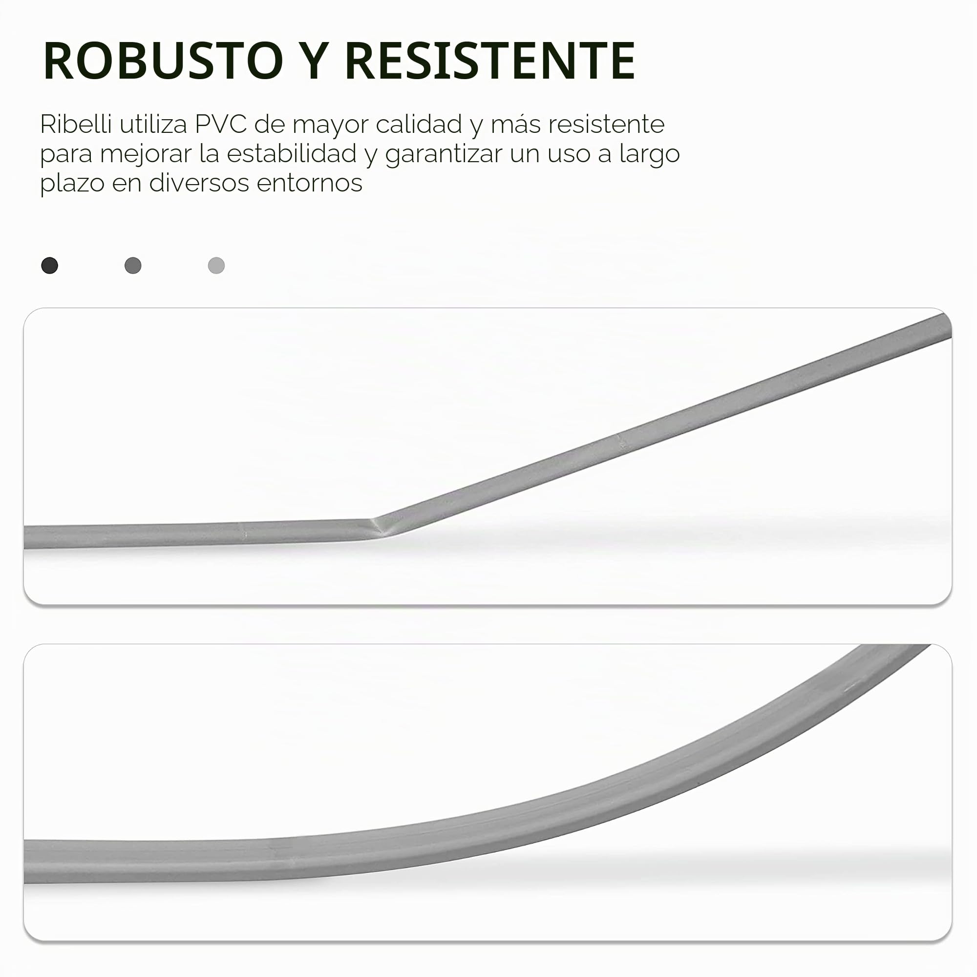 Ribelli® Estera Protectora de PVC con Puente, Extra Estable, Valla de protección Visual para balcón, protección contra el Viento (100 x 300 cm, Antracita)