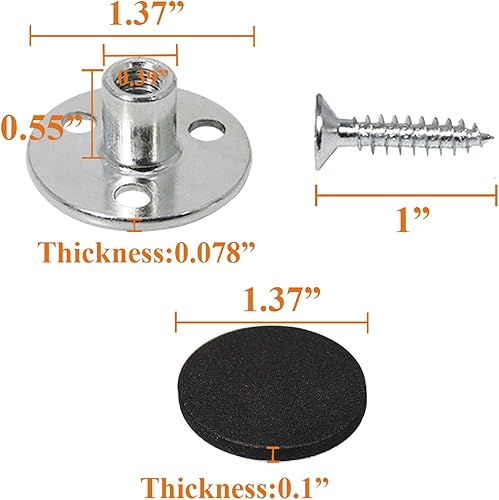Miniatura 20 de AORYVIC Patas de sofá de madera de 3 pulgadas, patas de sofá universales, elevadores de cama, patas de repuesto para futón, otomana, asiento de dos