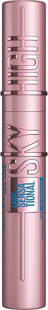 Maybelline New York Lash Sensational Sky High Mascara, Volumising & Lengthening Mascara, Waterproof Flake-Free Formula Infused with Bamboo Extract & Fibres, Very Black, 7 ml