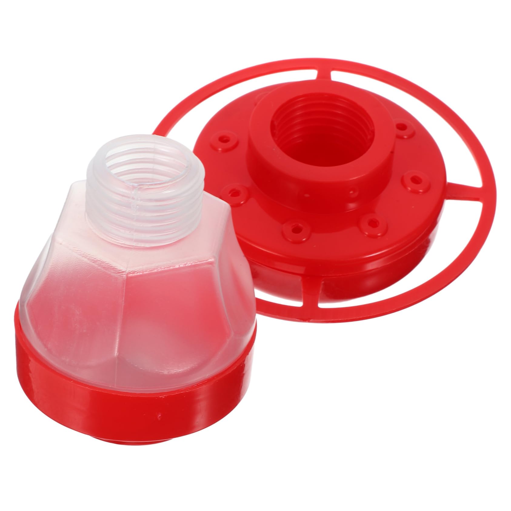 Mipcase 5 Pz Mangiatoia Per Uccelli Da Giardino All'aperto Comoda Mangiatoia Per Uccelli Organizzatore Di Mangimi Per Uccelli All'aperto Mangiatoie Per Uccelli Da Esterno Plastica Rosso