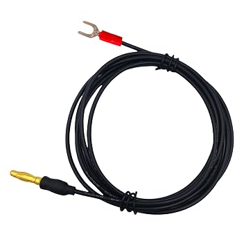 Sam&Johnny Turntable Ground Wire 5ft, 18AWG OFC Gold-Plated Connectors, Eliminates Hum and Static, for Technics SL-JL-BD -QD Series, Panasonic, Vinyl Enthusiasts and DJs