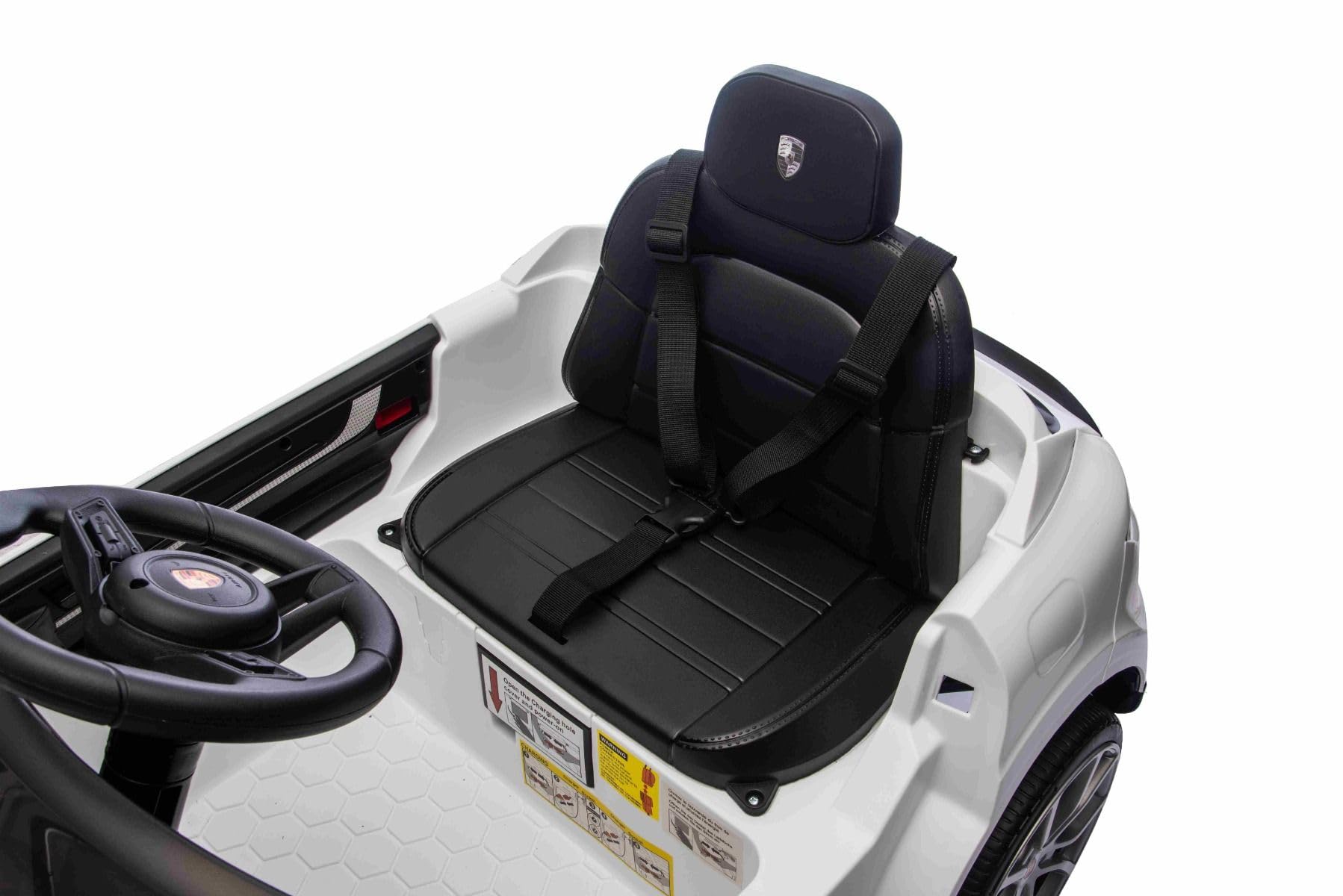 Porsche Cayenne dziecięcy samochód elektryczny 12 V, licencja – pojedyncze siedzenie elektryczne z baterią litową, zawieszenie, silniki 2 x 25 W, pilot zdalnego sterowania 2,4 GHz, MP3