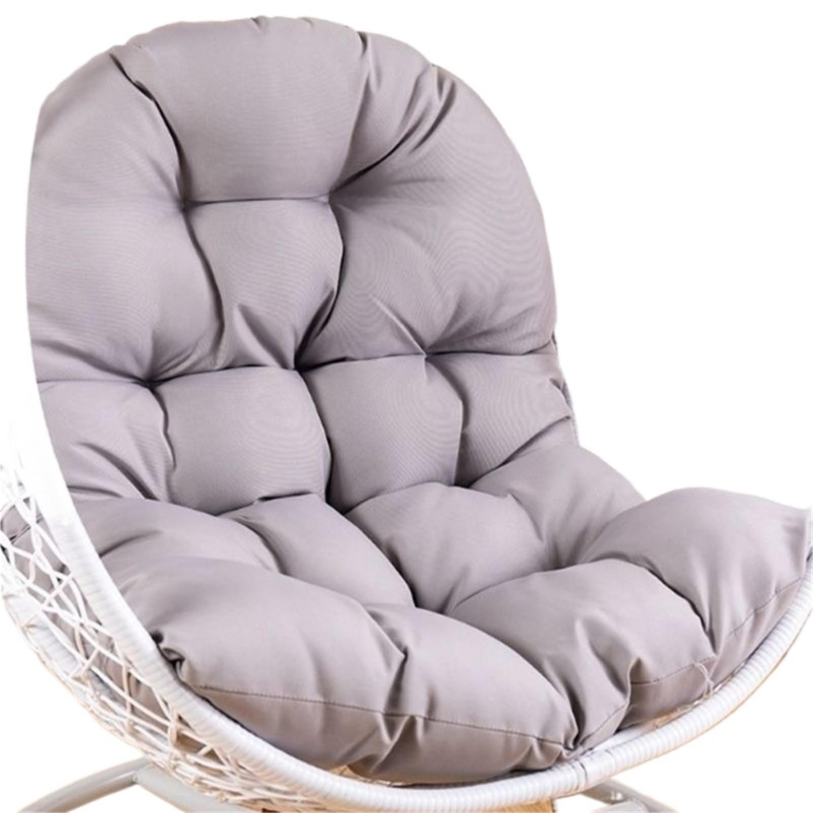 GHHZML Garden Chair Cushion Egg Chair Cushion Outdoor Hanging Hammock Swing Chairs Cushions Pads U-Shaped Thickened For(Grey)