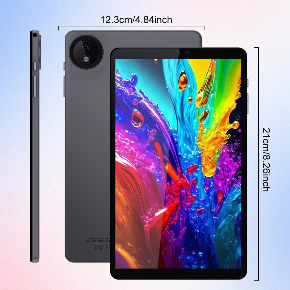 Tablet Android 15 da 8,7 pollici, display Incell, 16 GB (6 + 10) GB + 128 GB con custodia