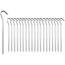 Pack of 20 Tent Pegs 18 cm Tent Pegs Camping Pegs Hardening Tent Tent Accessories Pegs for Camping Gardening etc