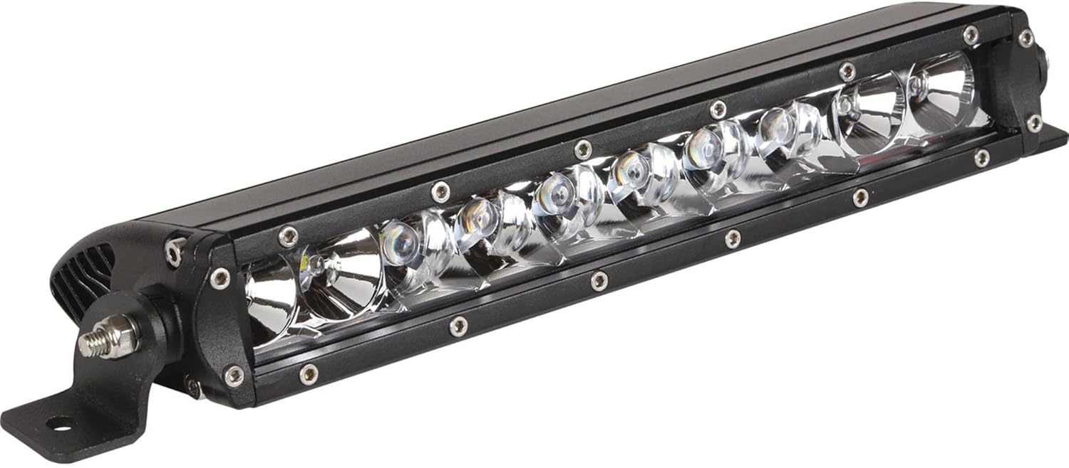 Tiger Lights TL10SRC 10" Single Row LED Light Bar 12V, 4.2 Amps, 50 Wattage, 5700 Lumens, 11 Length, 3 1/2 Width, 1 3/4 Depth, Flood/Spot Combo Off-Road Light