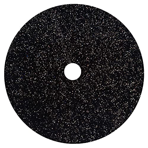 FUHSY Black Tree Skirt Christmas 46 Inch Velvet Tree Skirt Sequin Tree Mat Elegant Sequence Tree Mat Kits Shiny Xmas Skirts Tree Decoration for Merry Christmas Holiday Halloween Tree Skirts