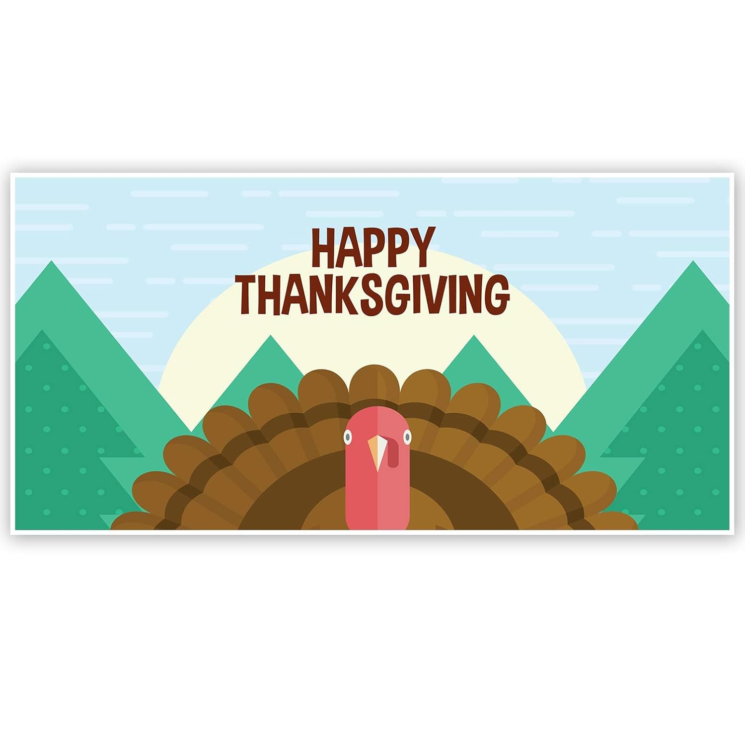 Nature Backdrop and Turkey Thanksgiving Banner Handmade