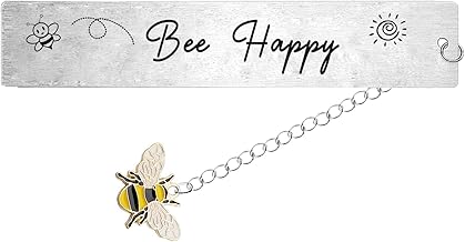 Bee Happy Bookmark Bee Gifts for Bee Lovers Encouragement Bookmark for Friends Bee Inspirational Gifts Birthday Graduation Gifts for Family