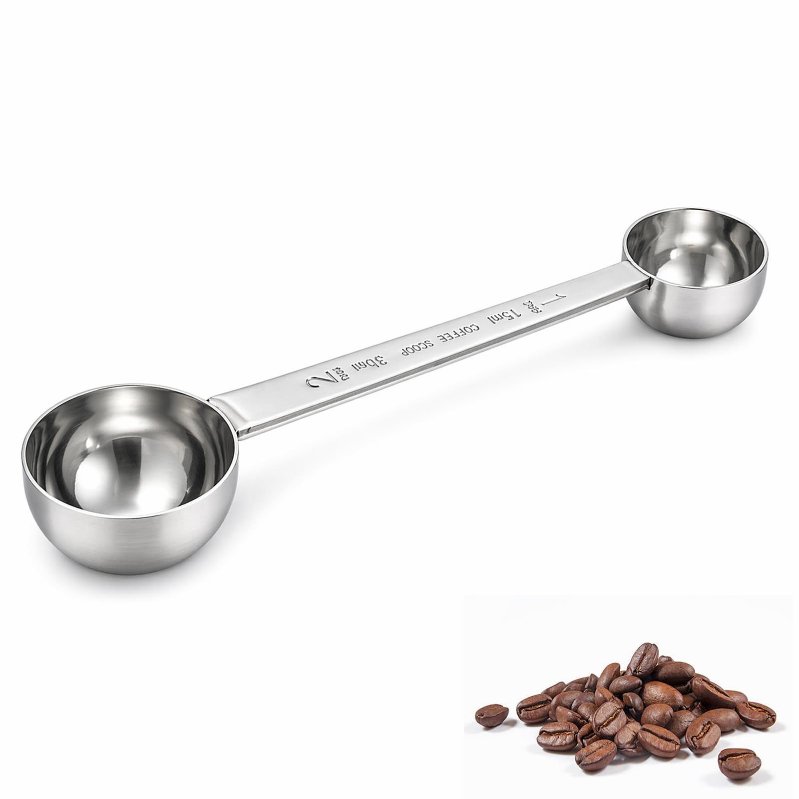 Protein Scoop, 30g Scoop, Measuring Protein Scoop Set, Dual-Headed Stainless Steel Scoop, Powder Dispenser Scoop for Protein Powder, Dispenser Protein Powder, Measuring Scoop, Scoops for Powder