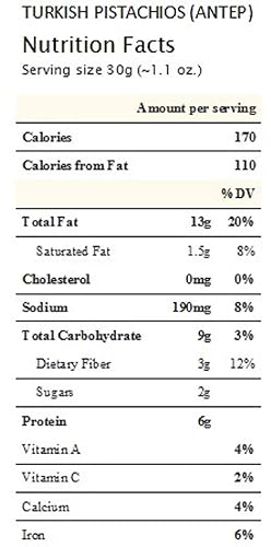 Miniatura 2 de Pistachos salados tostados con antep turco (1 libra), cosecha fresca y nueva, tostados a la perfección - Marca Farm Fresh Nuts
