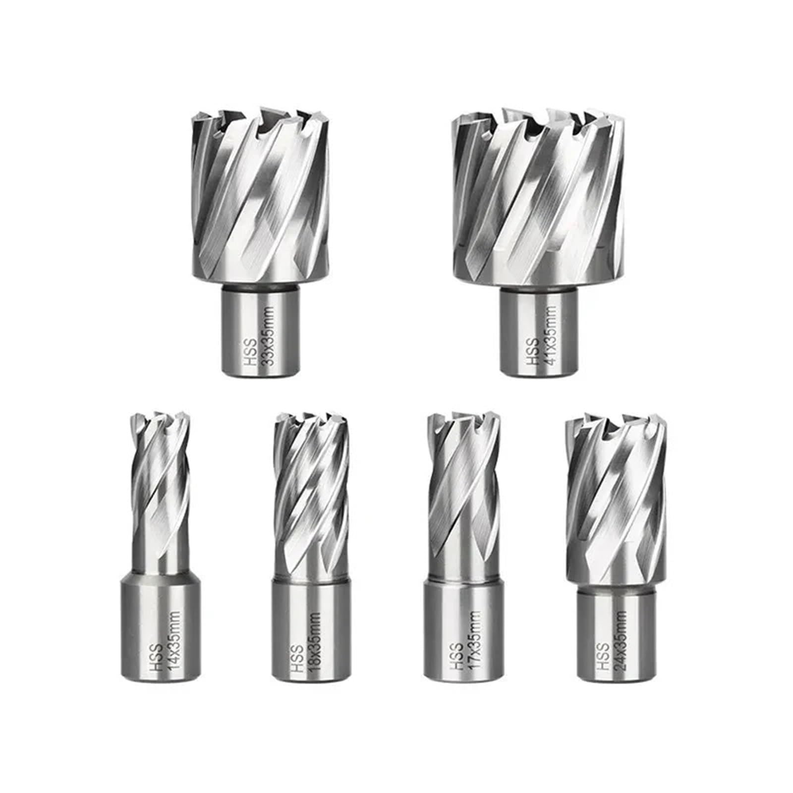 Fresa anulare HSS da 6-60 mm, punta for trapano a corona da 19 mm, gambo, punta for trapano cava, a tazza for utensili da taglio in metallo(54x35mm)