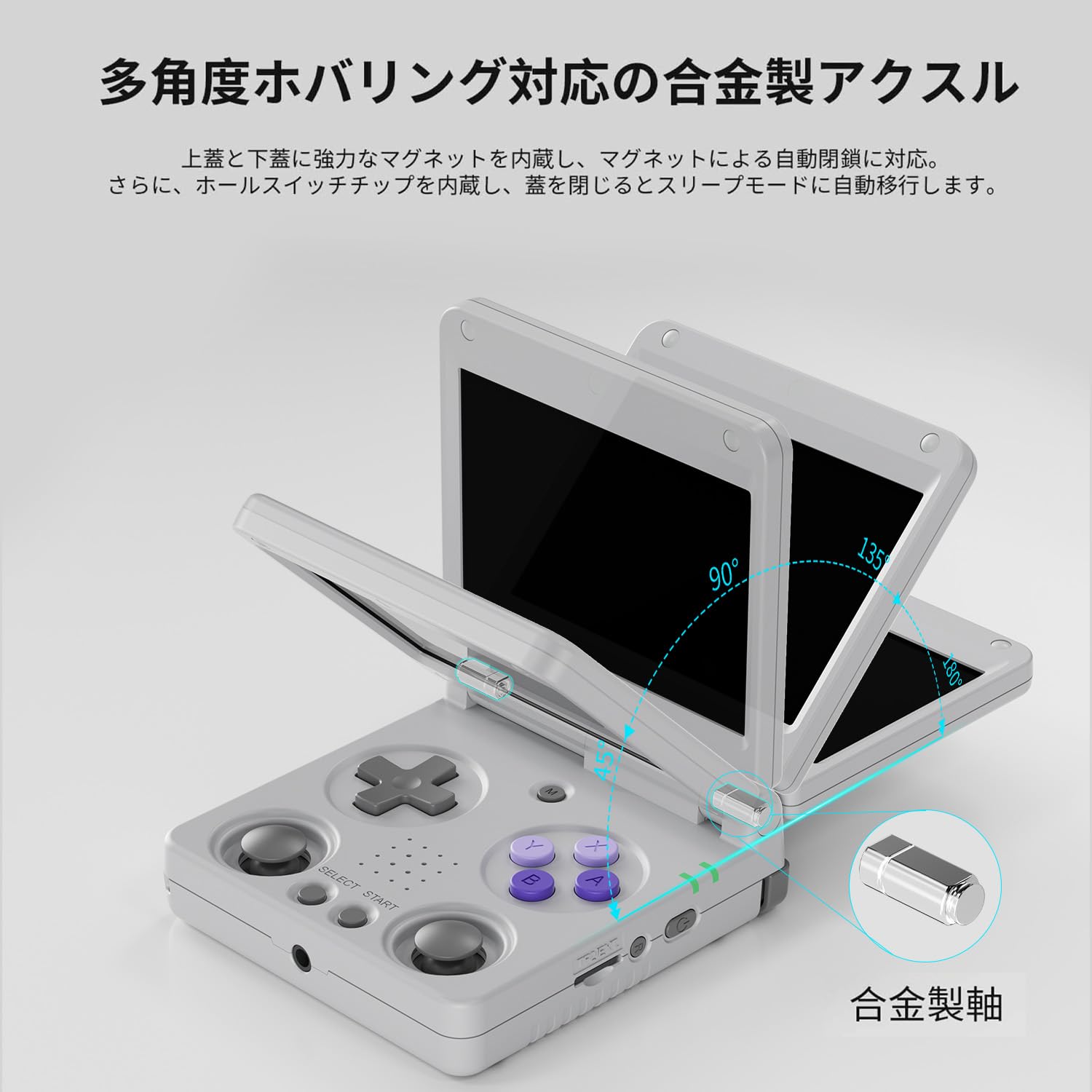 Amazon.co.jp: ANBERNIC RG34XXSP ポータブルゲーム機 折り畳み