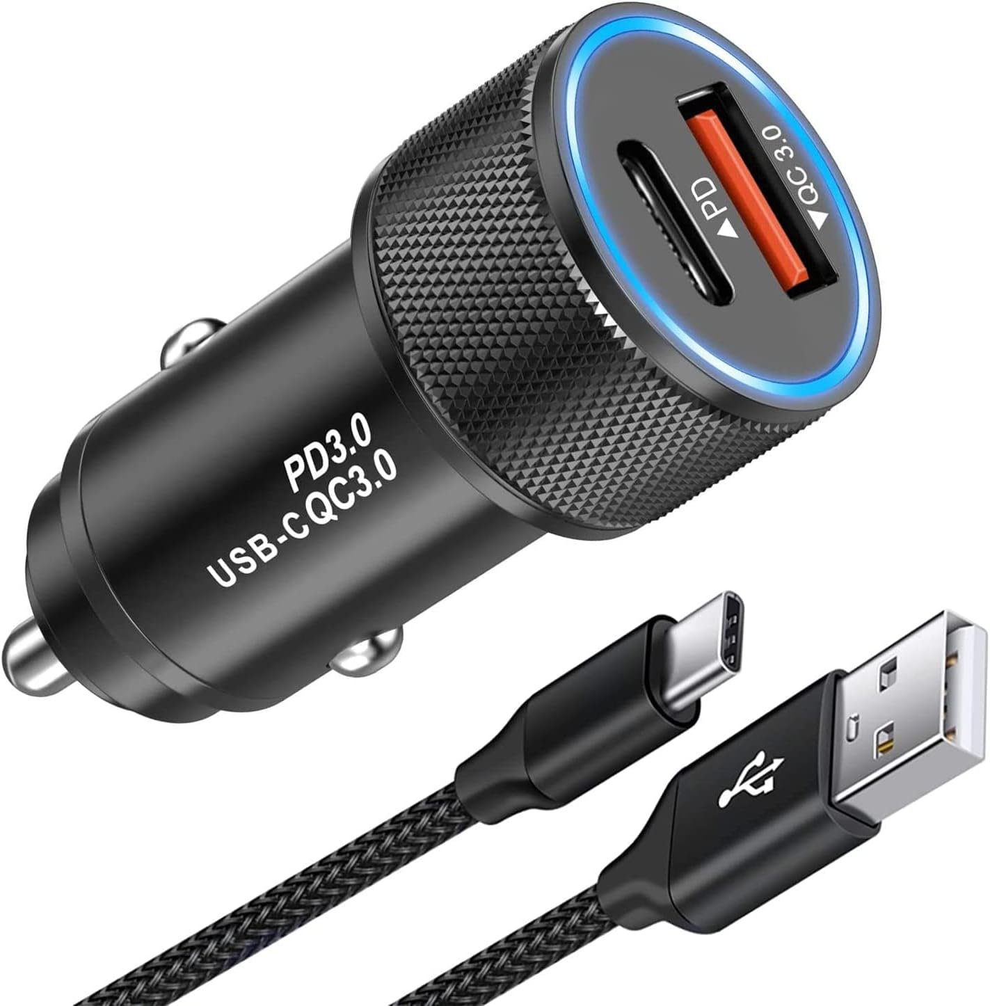 KP TECHNOLOGY Fast Car Charger for Samsung Galaxy S24 / S24 Plus / S24