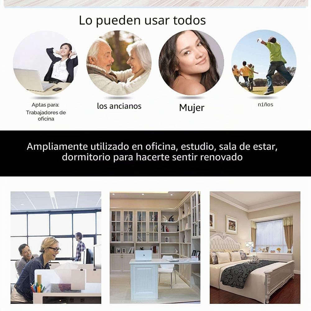 Generador de iones negativos, 100-240 V Purificador de aire portátil Eliminador de olores Eliminador de esterilización Dispositivo de desinfección para la oficina en casa Coche(Bianca Spina Eu)