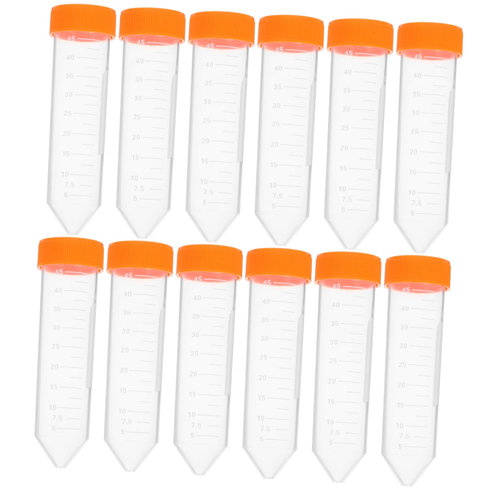 POPETPOP 50pezzi Provette Da Centrifuga in Plastica Trasparentper Conservazione Dei Campioni Di Laboratorio Per Test Scientifici