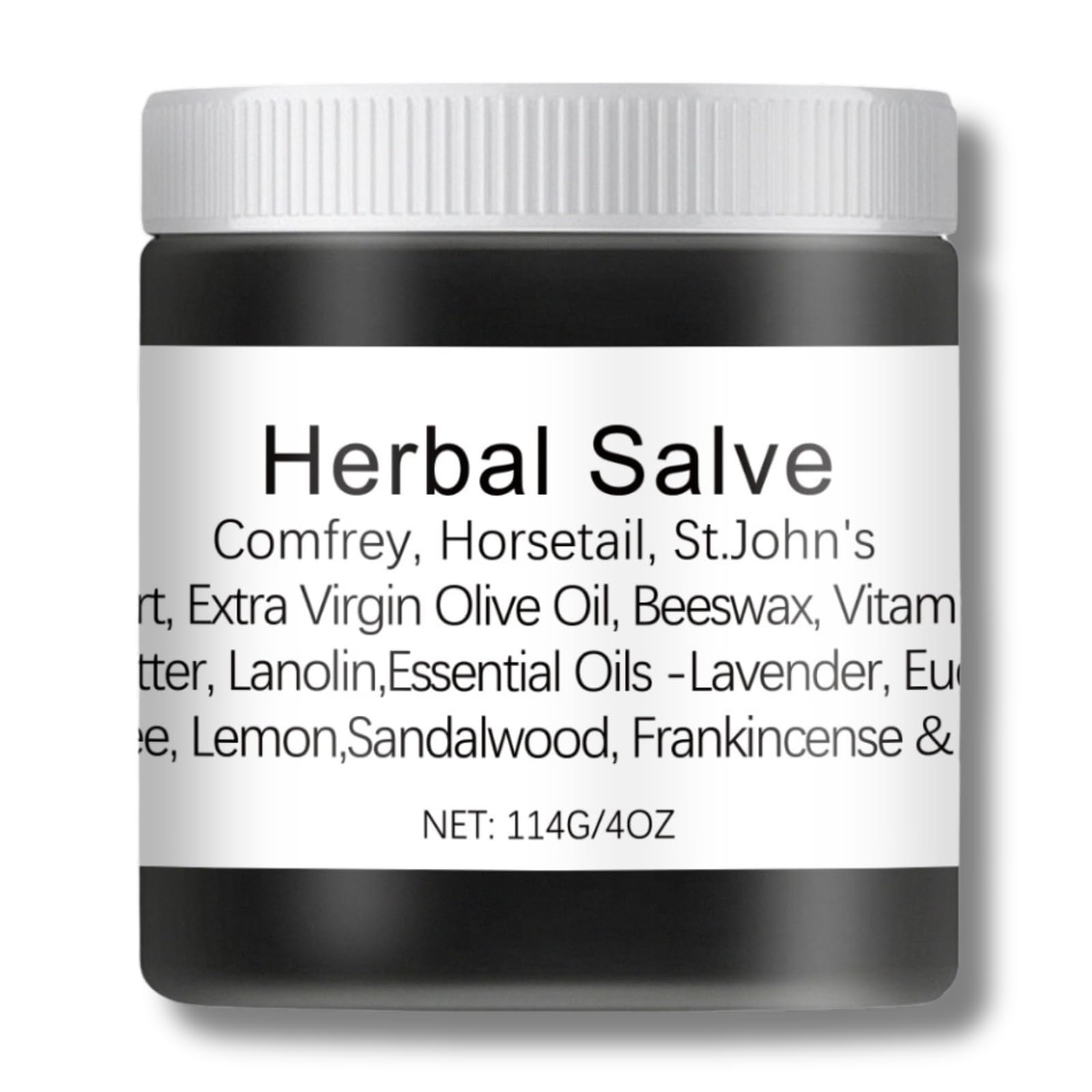 NALACAL Herbal Salve with Comfrey - 114g Natural Organic Ointment, Comfrey Salve for Soothing Skin Care, Herbal Salve Comfrey and Shea Butter for Moisturizing and Healing