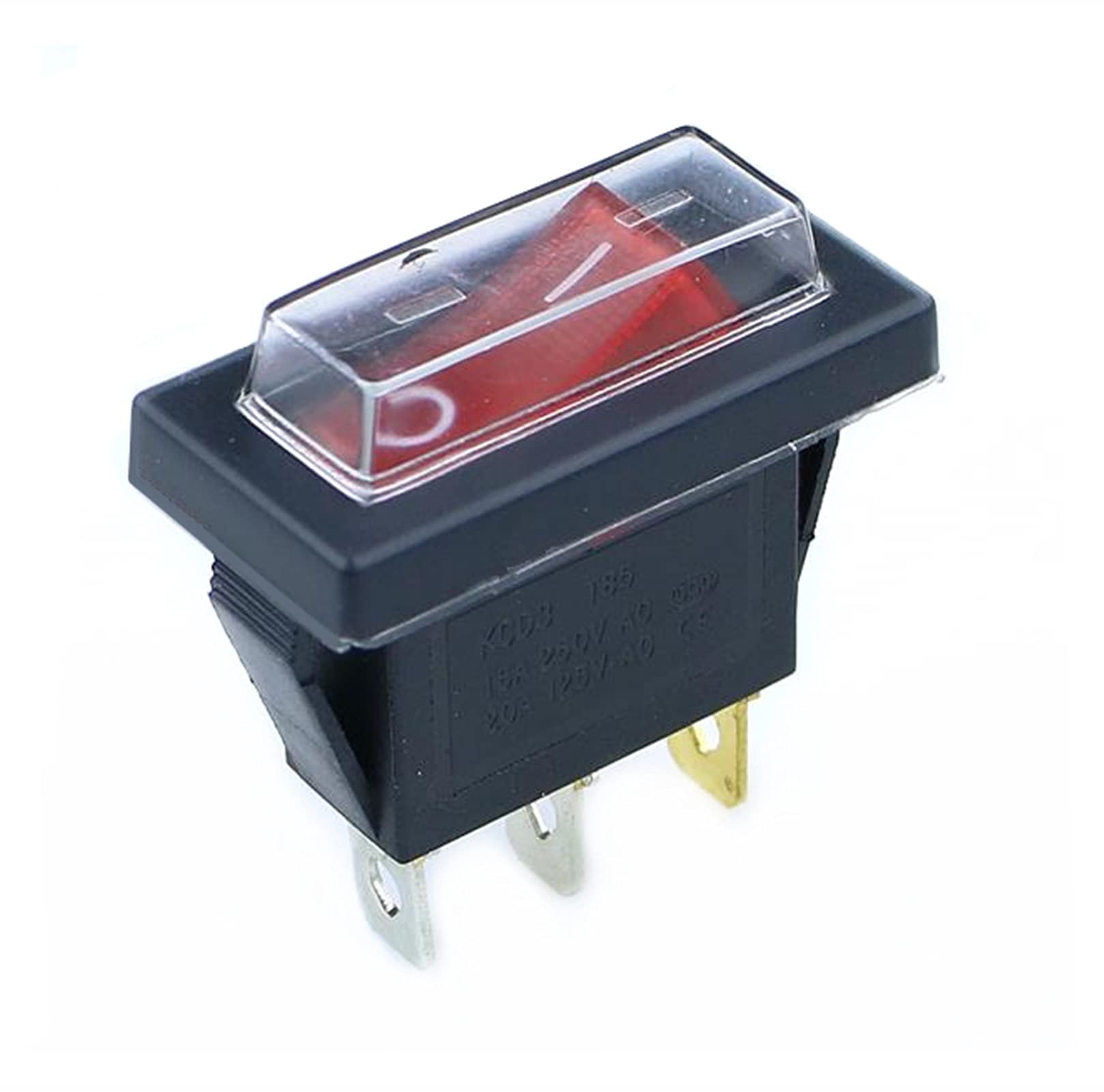 SCHIK 1PCS KCD3 Power Switch 15A/20A 125V/250V 3 Pin Rocker Switch